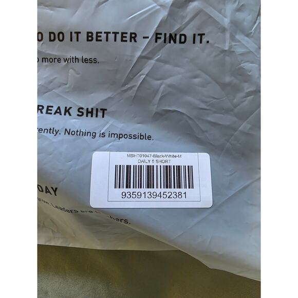 NEW LSKD Daily 5" Short - Black-White  Size M - Picture 5 of 5